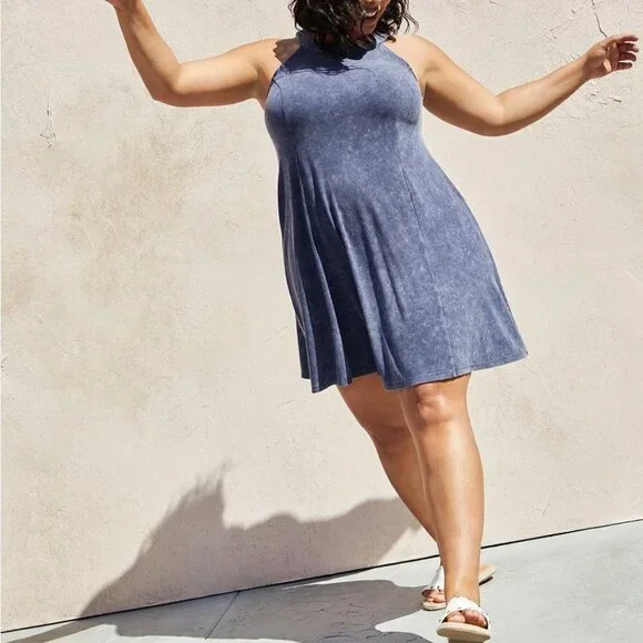 Torrid Mini Rib Trapeze Dress NWT NEW 2x - Picture 2 of 12
